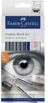Faber-Castell-Graphite-Sketch-Set-8-Piece on sale