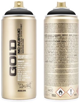 Montana-GOLD-Spray-Paint-400mL-Shock-Black on sale