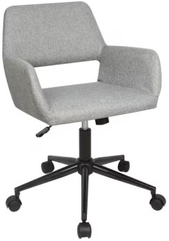 Otto+Nordby+Desk+Chair+Fabric+Grey