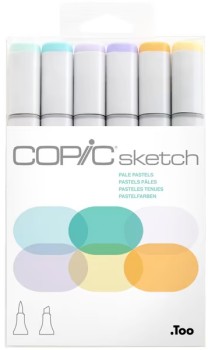 Copic-Sketch-Marker-Set-Pastels-6-Pack on sale