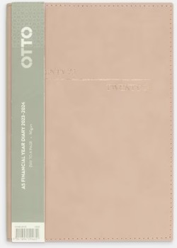 Otto+A5+Day-to-Page+Suede+Diary+FY2023+Musk+Pink