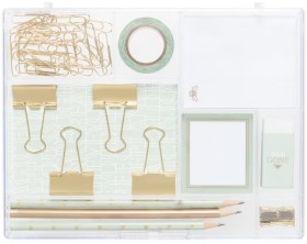 Otto+Gold+Stationery+Set+Mint+41+Pieces