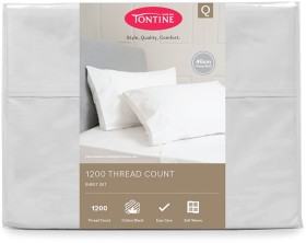 Tontine-1200-Thread-Count-Premium-Elegance-Sheet-Set-Queen-Platinum on sale