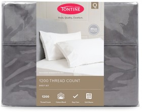 Tontine-1200-Thread-Count-Premium-Elegance-Sheet-Set-Queen-Dark-Pewter on sale