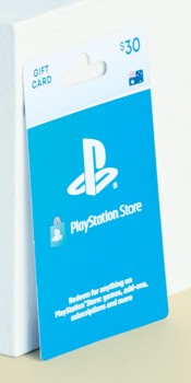 Sony+PlayStation+Gift+Card+%2430+Black