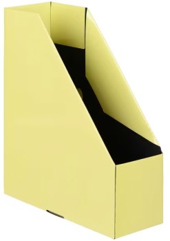J.Burrows+Collapsible+Magazine+File+Yellow