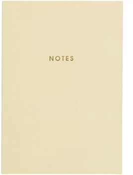 Otto-A5-Colour-Block-Notebook-120-Pages-Pastel-Yellow on sale