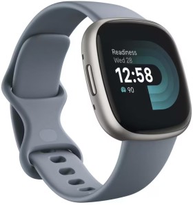 Fitbit+Versa+4+Smart+Watch+Blue%2FPlatinum