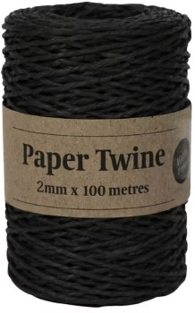 Paper-Twine-2mm-x-100-m-Black on sale