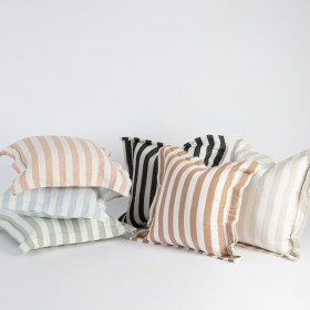 Frankie-Stripe-Feather-Cushion-by-MUSE on sale