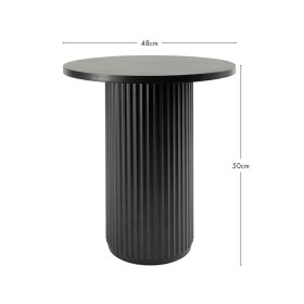 Tully-Black-Fluted-Side-Table-by-Habitat on sale