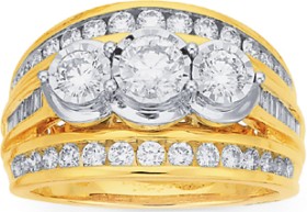 9ct-Gold-Diamond-Trilogy-Wide-Band on sale