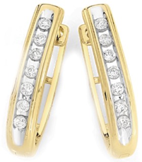 9ct-Gold-Diamond-Drop-Earrings on sale