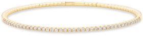 068-Carat-TW-Diamond-Row-Flex-Bangle-in-10kt-Yellow-Gold on sale