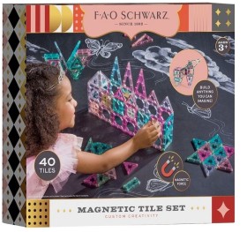FAO-Schwarz-40pc-Toy-Magnetic-Tile-Set on sale