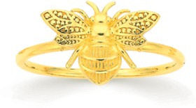 9ct-Gold-Bumble-Bee-Dress-Ring on sale