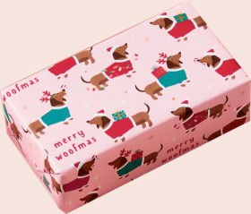 Otto+Christmas+Wrapping+Paper+5m+x+700mm+Dachshund