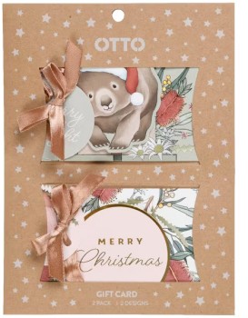 Otto+Christmas+Gift+Cards+Wombat+2+Pack