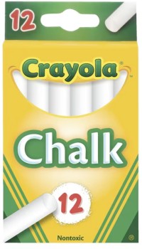 Crayola+Chalk+White+12+Pack