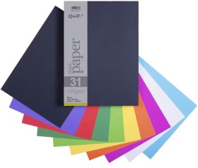 Quill+A4+Paper+125gsm+Assorted+250+Pack