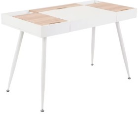 Lofoten+1200mm+1+Drawer+Desk+Oak%2FWhite