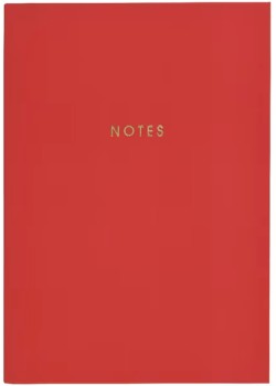 Otto+A5+Colour+Block+Notebook+120+Pages+Red