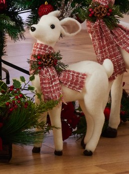Reindeer-White-Standing-53cm-Ea on sale