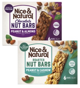 Nice & Natural Nut Bars 180g-192g