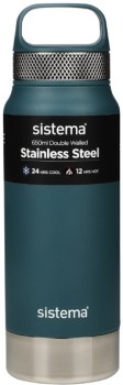 Sistema Stainless Steel Double Walled Bottle 650mL