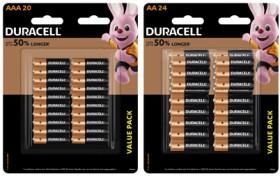 Duracell Coppertop AAA 20 Pack or AA 24 Pack