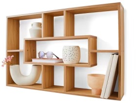Oak-Look-Multi-Section-Shelf on sale