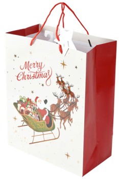 Christmas-Gift-Bag-Santa-Sleigh-Large on sale