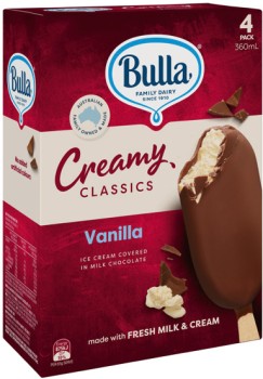 Bulla-Creamy-Classics-Ice-Cream-4-Pack-Selected-Varieties on sale