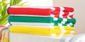 Emerald-Hill-Sandy-Stripe-Beach-Towels on sale