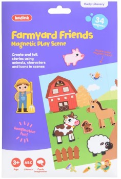 Kadink-Magnetic-Play-Scene-Farmyard-Friends on sale