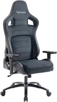 Typhoon-Viper-XL-Gaming-Chair-Fabric-Black on sale