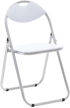 Keji-Padded-Folding-Chair-White on sale