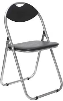 Keji-Padded-Folding-Chair-Black on sale