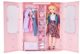 11-Piece-Doll-and-Wardrobe-Set on sale