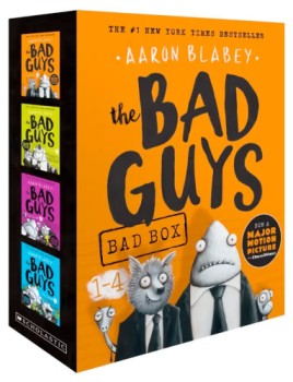 The-Bad-Guys-Episodes-1-4-Bad-Box-Set-by-Aaron-Blabey-Book on sale
