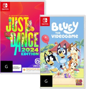 Nintendo-Switch-Just-Dance-2024-or-Bluey-The-VideoGame on sale