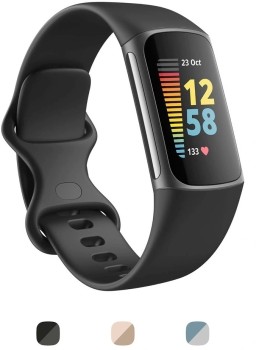 Fitbit-Charge-5-in-Graphite-and-Black on sale