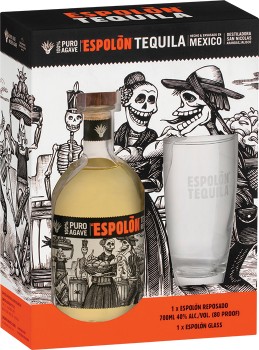 Espoln-Tequila-Reposado-Gift-Pack-700mL on sale