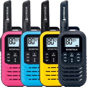 Ecoxgear-EcoXTalk-05W-Handheld-UHF-Radio-Quad-Pack on sale