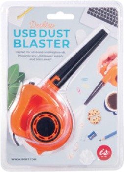IS+Gift+USB+Desktop+Dust+Blaster+Orange+and+Black