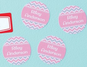 Chevron+Round+Name+Labels+30pk