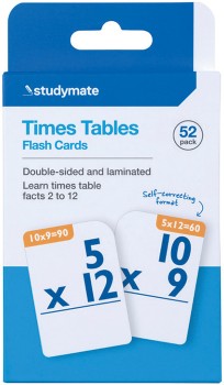 Studymate-Flashcards-52-Pack-Timetables on sale