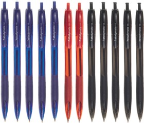 Studymate+Retractable+Ballpoint+Pens+1mm+Assorted+12+Pack
