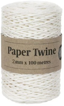 Paper-Twine-2mm-x-100-m-White on sale