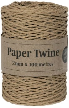 Gift+Packaging+Paper+Twine+2mm+x+100mm+Kraft